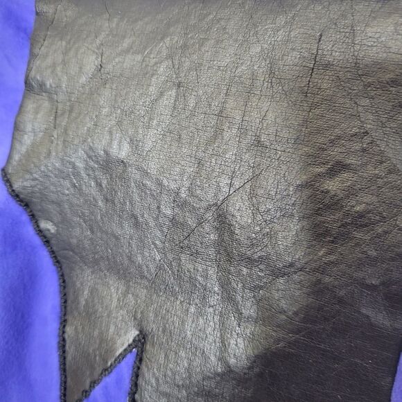 VINTAGE 90s trench dress leather patch button up midi XL - Picture 4 of 8